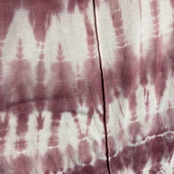 Green Tea Size Medium Pink White Tie Dye High Low Tee Soft Casual Oversized Boho - Picture 6 of 6